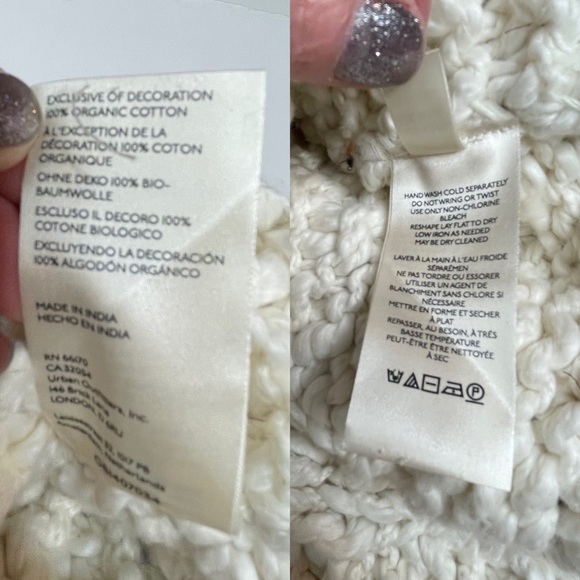 FINAL PRICE RARE FP x WeTheFree Care Sari Not Sari Organic Knit Sweater xs/s - Picture 12 of 16